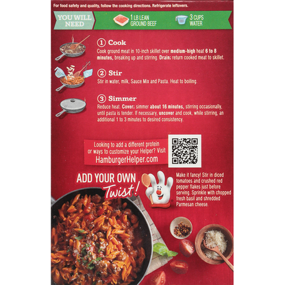 Hamburger Helper Tomato Basil Penne Pasta Meal Kit