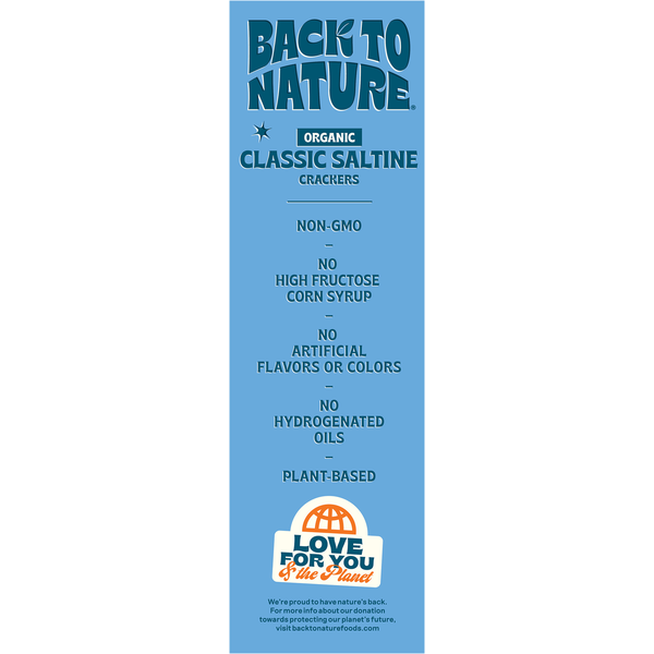 Back to Nature Organic Classic Saltine Crackers  DestGlow