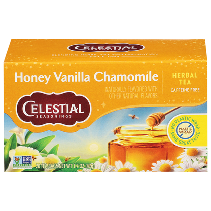 Celestial Seasonings Herbal Tea, Caffeine Free, Honey Vanilla Chamomile