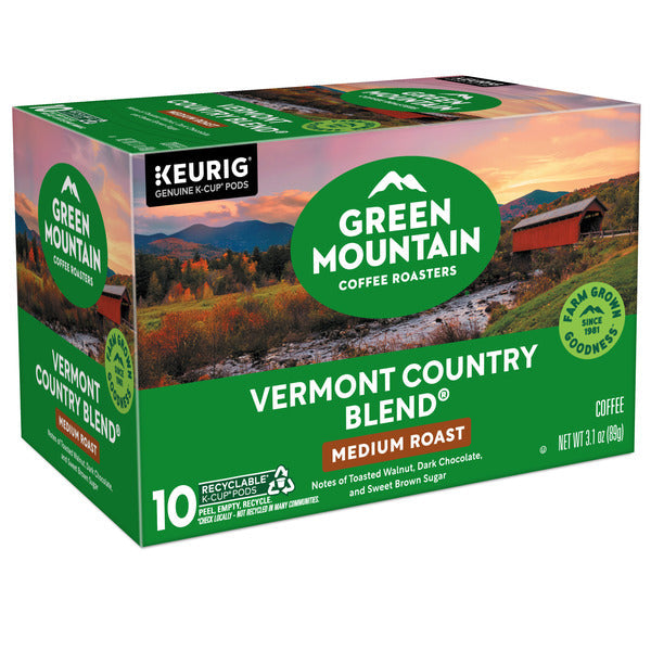 Green Mountain Coffee Roasters Vermont Country Blend K-Cup Pods