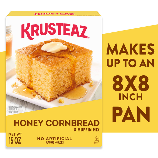 Krusteaz Honey Cornbread and Muffin Mix, Honey Cornbread Mix, Honey Corn Muffin Side Dish  DestGlow