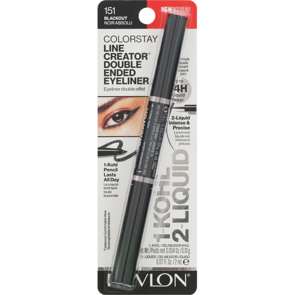 Revlon Eyeliner, Double Ended, Line Creator, Blackout 151  DestGlow
