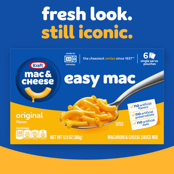 Kraft Original Mac &amp; Cheese Microwavable Dinner  DestGlow