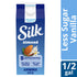 Silk Almond Milk, Less Sugar, Vanilla, Dairy Free, Gluten Free, Seriously Creamy Vegan Plant Based Milk with Great Taste and 5 Essential Nutrients, 64 fl oz Half Gallon  DestGlow
