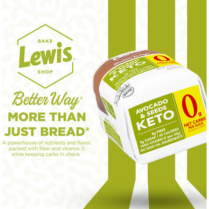 Lewis Bake Shop Avocado &amp; Seeds Keto Bread  DestGlow