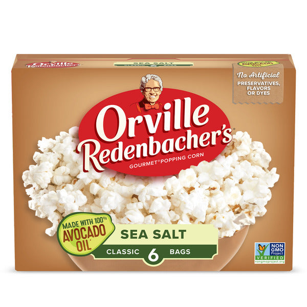 Orville Redenbacher Classic Sea Salt Popcorn With Avocado Oil, Microwave Popcorn  DestGlow
