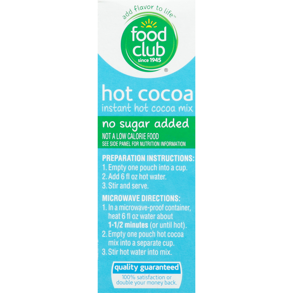 Food Club Hot Cocoa Mix, Instant  DestGlow