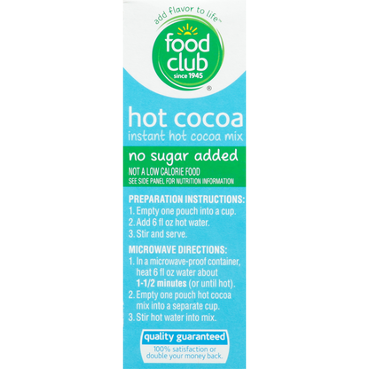 Food Club Hot Cocoa Mix, Instant