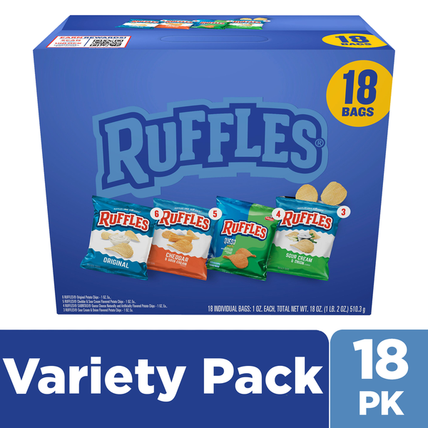 Ruffles Potato Chips Variety Pack  DestGlow