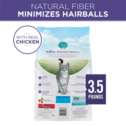 Purina ONE Natural Cat Food for Hairball Control, +PLUS Hairball Formula  DestGlow