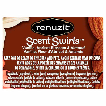 Renuzit Scent Swirls Vanilla Apricot Blossom &amp; Almond Gel Air Freshener