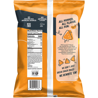 PopCorners Popped-Corn Snacks Spicy Queso Flavored
