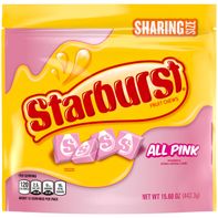 STARBURST All Pink Fruit Chews Chewy Candy Sharing Size  DestGlow