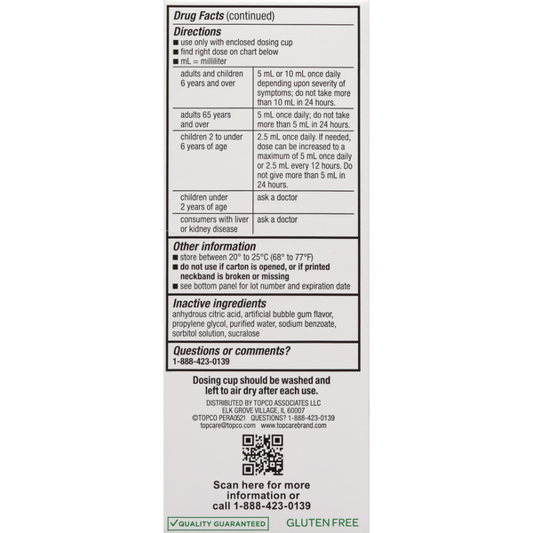 TopCare Antihistamine, All-Day Allergy, Children&