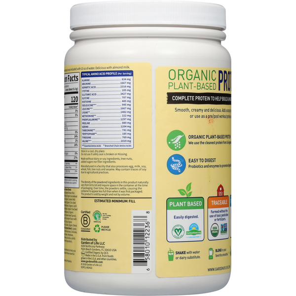 Garden of Life Protein Shake, Organic, Chocolate Flavor  DestGlow