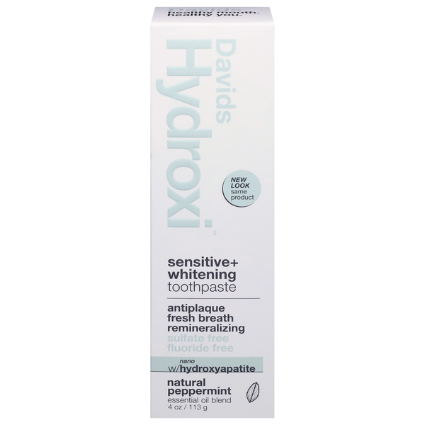 DAVID Sensitive + Whitening Natural Peppermint Toothpaste  DestGlow