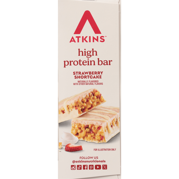 Atkins Strawberry Shortcake High Protein Bar  DestGlow