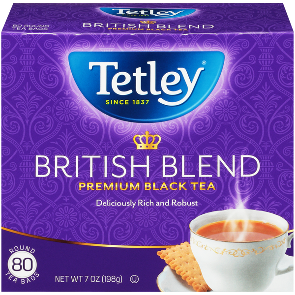 Tetley British Blend Premium Black Tea Round Tea Bags  DestGlow