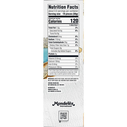 GOOD THINS Mixed Seed Rice Snacks Gluten Free Crackers, Snack Crackers 3 oz