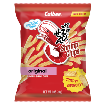 Calbee Shrimp Chips, Original, Baked