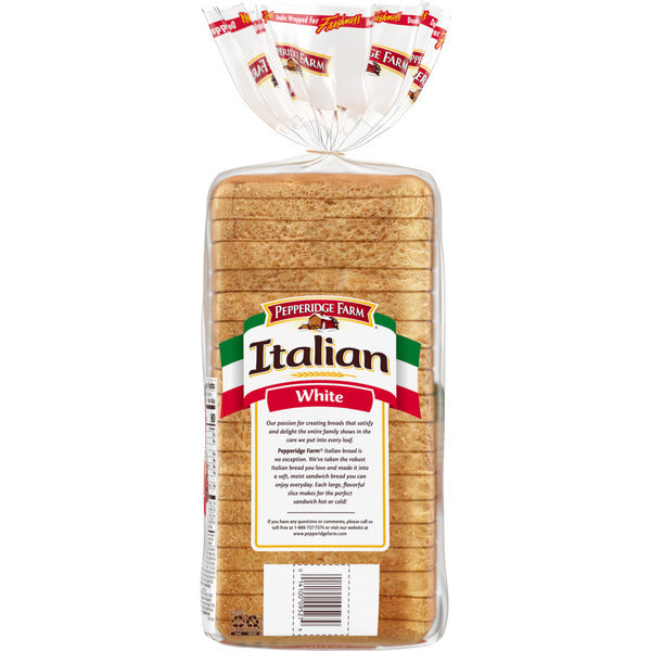 Pepperidge Farm Italian White Seedless Bread  DestGlow