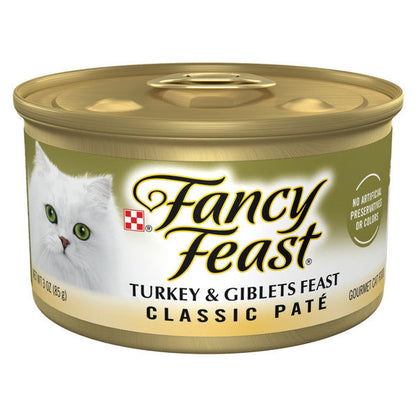 Purina Fancy Feast Turkey &amp; Giblets Feast Classic Paté Wet Cat Food