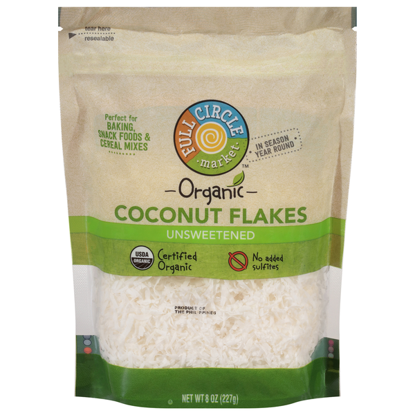 Full Circle Coconut Flakes, Unsweetened  DestGlow