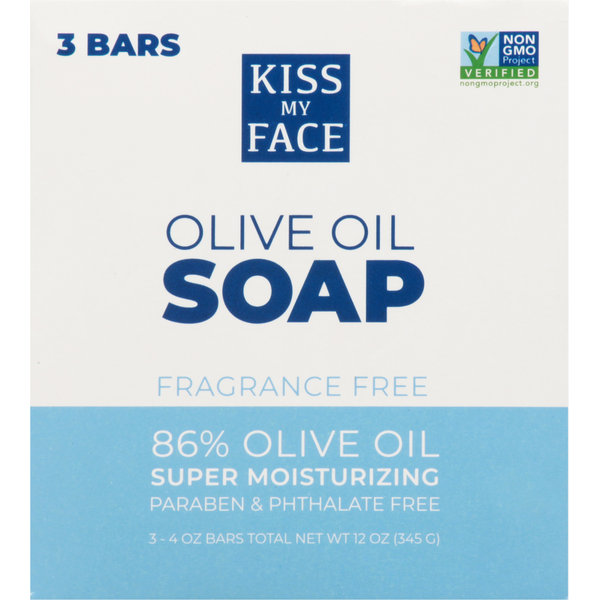 Kiss My Face Olive Oil Soap, Fragrance Free  DestGlow