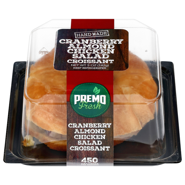 Premo Fresh Cranberry Almond Chicken Salad Croissant  DestGlow