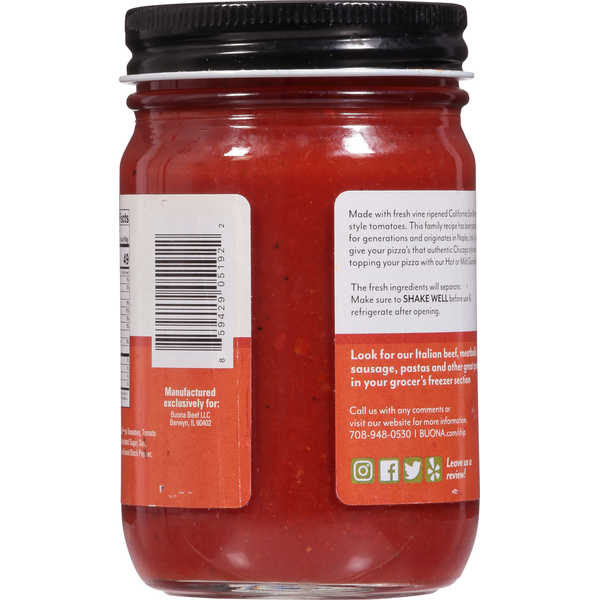 Buona Pizza Sauce, Chicago  DestGlow