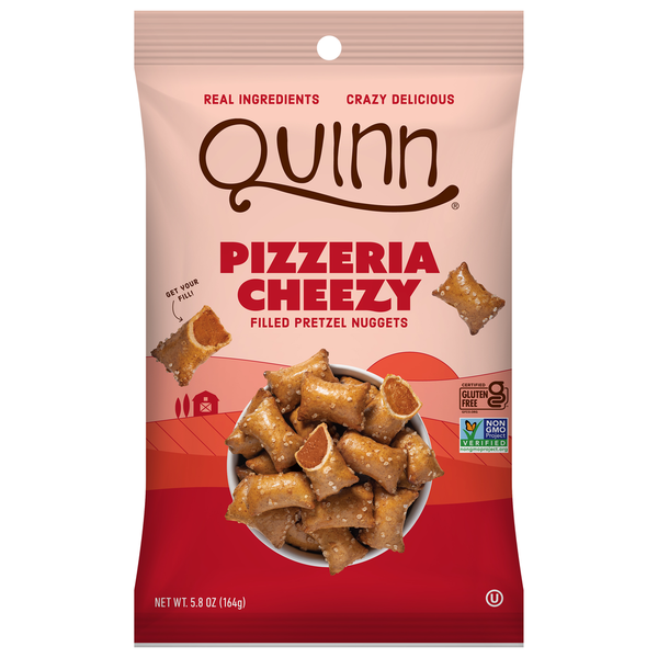 Quinn Snacks Pizzeria Cheezy Filled Pretzel Nuggets  DestGlow