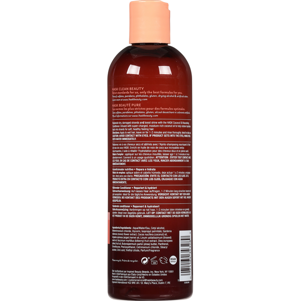 HASK Conditioner, Nourishing, Coconut Oil