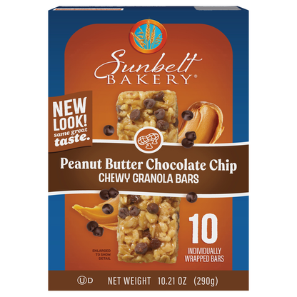 Sunbelt Bakery Chewy Peanut Butter Chocolate Chip Granola Bars