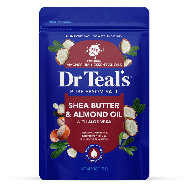 Dr Teal’s Pure Epsom Salt Soak, with Shea Butter &amp; Almond Oil  DestGlow