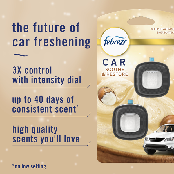 Febreze Car Odor-Fighting Vent Clip Soothe &amp; Restore  DestGlow