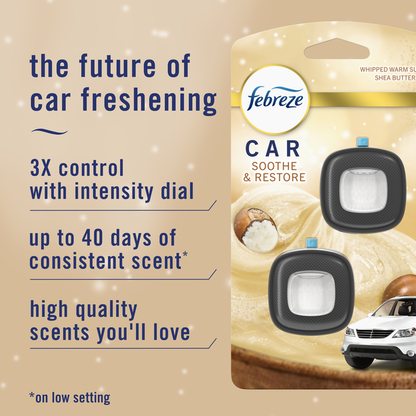 Febreze Car Odor-Fighting Vent Clip Soothe &amp; Restore