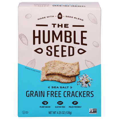 The Humble Seed Cracker, Grain Free, Sea Salt