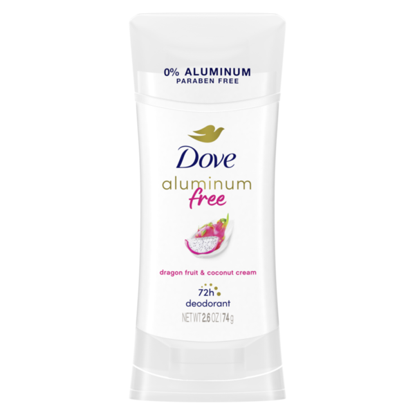 Dove Aluminum Free Deodorant Stick, Dragon Fruit &amp; Coconut Cream  DestGlow