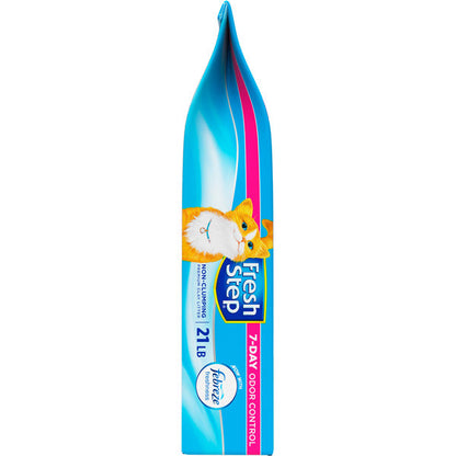 Fresh Step Non Clumping Cat Litter With Febreze Freshness, With 7-Day Odor Control