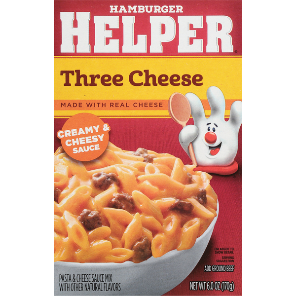 Hamburger Helper Pasta, Three Cheese  DestGlow