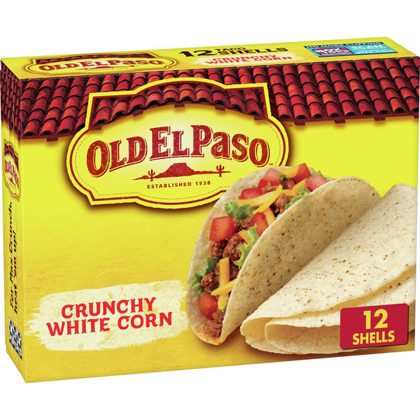 Old El Paso Crunchy White Corn Taco Shells, Gluten Free  DestGlow