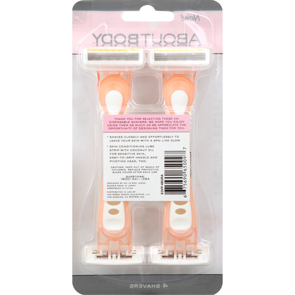 About Body Spa Shave, 3-Blade, Sensitive  DestGlow
