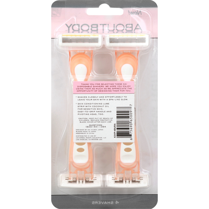 About Body Spa Shave, 3-Blade, Sensitive