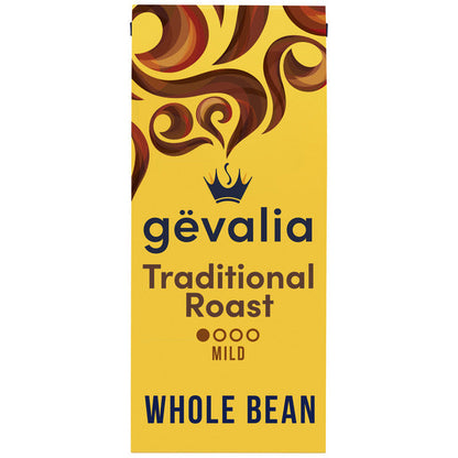 Gevalia Traditional Roast Mild Light Roast Whole Bean Coffee