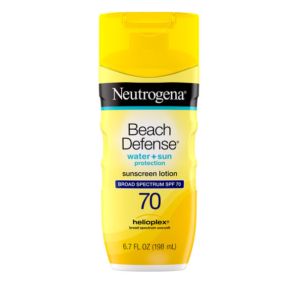 Neutrogena Beach Defense SPF 70 Sunscreen Lotion, Oil-Free, 6.7 oz  DestGlow