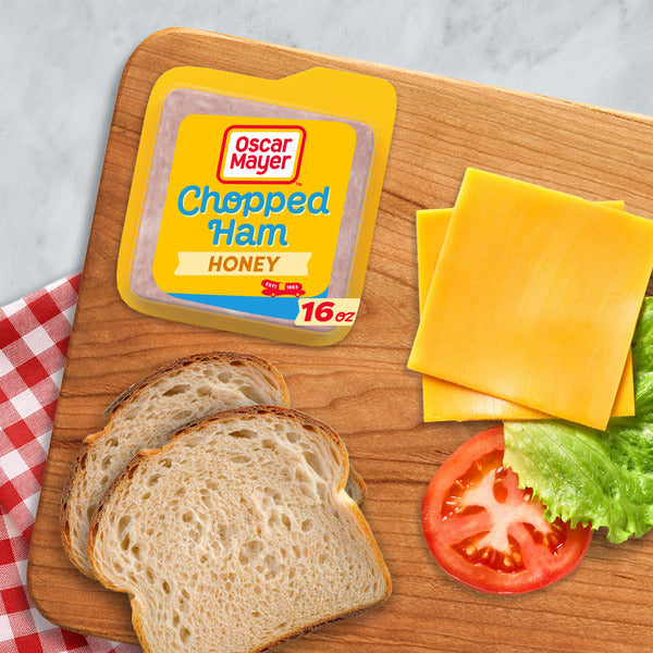 Oscar Mayer Honey Chopped Ham &amp; Water Product Sliced Deli Sandwich Lunch Meat