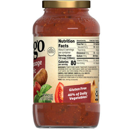 Prego Italian Sausage and Garlic Meat Sauce