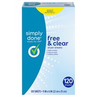Simply Done Free &amp; Clear Dryer Sheets️  DestGlow