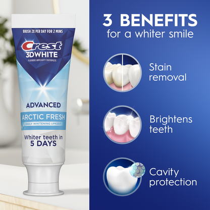 Crest 3DWhite Advanced Toothpaste, Arctic Fresh