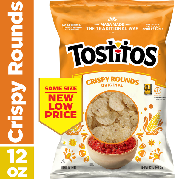 Tostitos Tortilla Chips, Crispy Rounds, Original  DestGlow